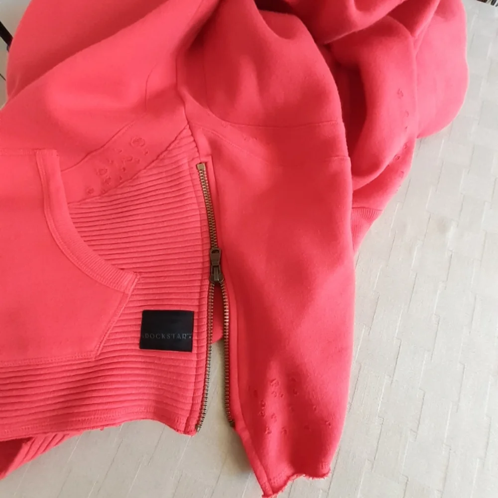 Rockstar Original Red Distressed Hoodie
